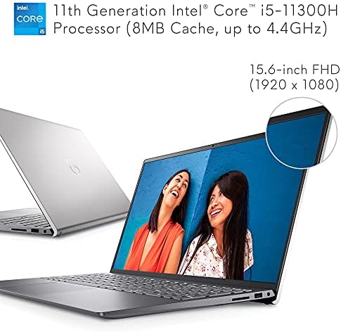 Dell Inspiron 15 5510 Laptop de 15,6 polegadas Computador - Exibição Full HD - Intel Core i5-11320H, 8 GB DDR4 RAM, 512 GB SSD, Intel Iris XE Graphics, Windows 11 Home - Platinum Silver Silver