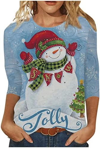 Fall Crewneck Sweatshirt Boat Neck Christmas Print, saindo de tops para mulheres, treino descontraído de moletom mulheres