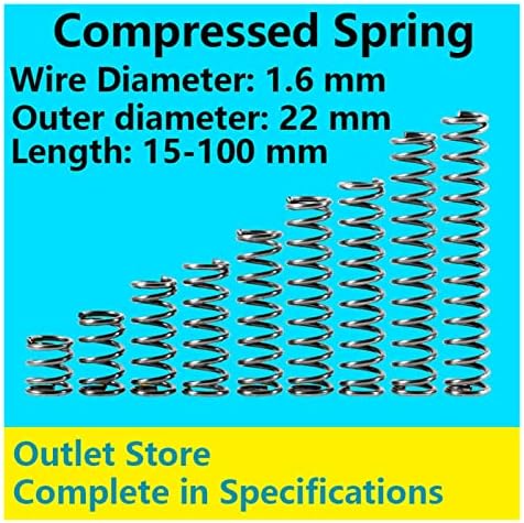 As molas de compressão são adequadas para a maioria dos reparos I Diâmetro da mola de compressão 1,6 mm, diâmetro