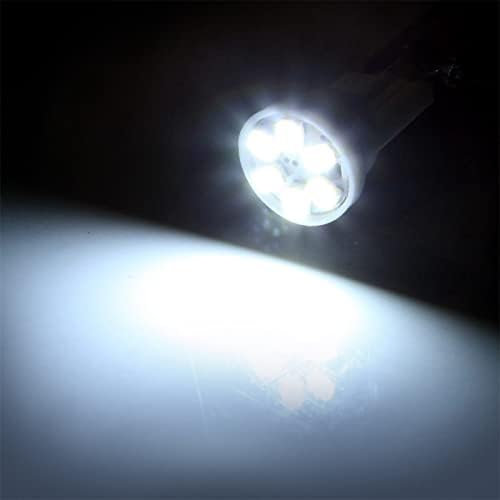 CCIYU 194 Bulbos de LED extremamente brilhantes Luzes interiores T10-6-3020-SMD Speedômetro de luminagem odômetro Tacômetro LED Painel