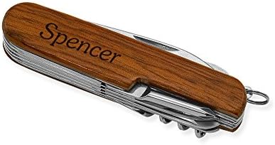 Dimension 9 Spencer 9-Function Multiousturs Fool Knife, Rosewood