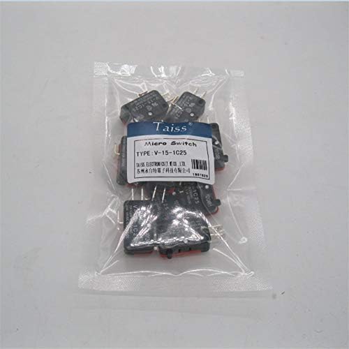 TWRQA 10 PCS 125V/250V 16A Microove Doven Arcade Cherry Push Button SPDT 1 No 1 NC Micro Switch