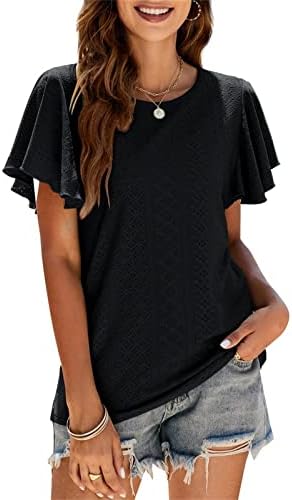 Camisetas femininas moda moda casual cor linho de linho de algodão curto t-shirt tops tops tops de verão