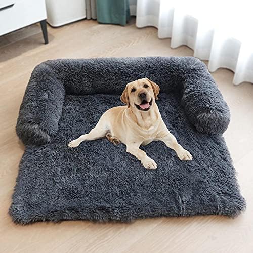Cama de cachorro lavável Yitopus almofada de cobertor grossa com tampa removível e fundo não derrapadão, sofá -cama de estimação para cães e gatos