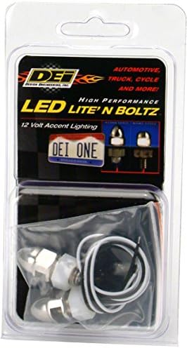 Engenharia de projeto 030311 Lite'n Boltz Kit de iluminação de placa LED com cabeça de bolota, 2 peças - polido