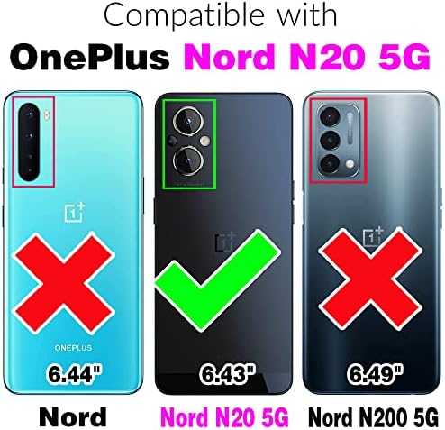 Compatível com o estojo do OnePlus Nord N20 5G com o titular de cartão de crédito de couro magnético acessórios de células traseiros Flip Flip Pone