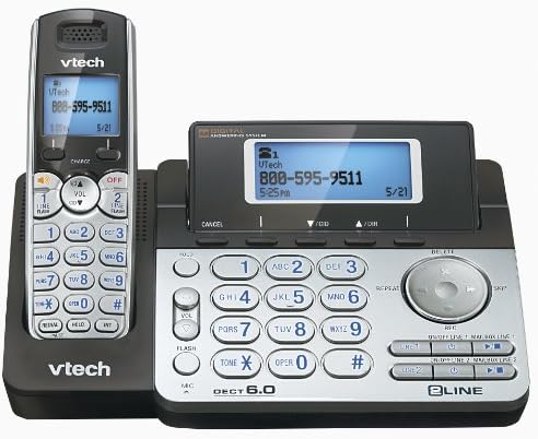 VTECH DS6151 Telefone sem fio expansível de duas linhas com sistema de atendimento