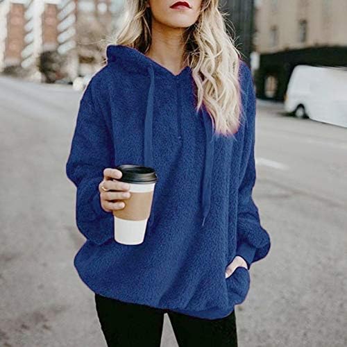 Zsqaw capuz para mulheres lã quente com capuz com capuz moletom com capuz com capuz zíper com capuz de inverno jumper jumper