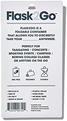 Flask2go - o frasco flexível dobrável para utilização não autorizada, acampamento e concertos