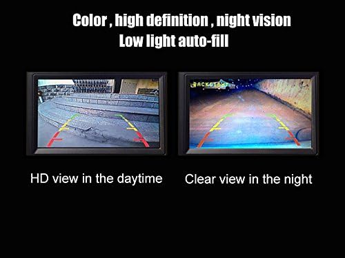 Câmera de backup traseira do carro da placa de carro HD com cor impermeável 170 ° de visualização de estacionamento