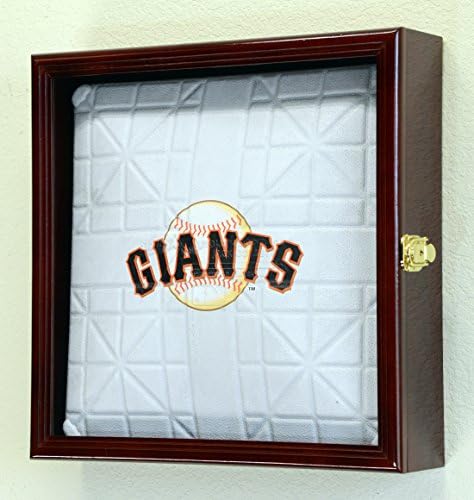 Placa de base de beisebol de tamanho grande Base Placa de exibição Gabinete do gabinete Shadowbox 98% UV