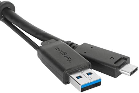 Targus 1M USB-C macho com parafuso para o cabo masculino USB-C com a corda USB-A, preto