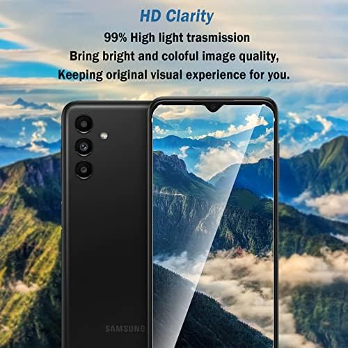Natbok Compatível com o protetor de tela do Samsung Galaxy A13 5G, [3 pacote] anti-arranhão com tecnologia DoubleDefence, filme de proteção de vidro com temperatura ultra-clara para o Samsung Galaxy A13 5G