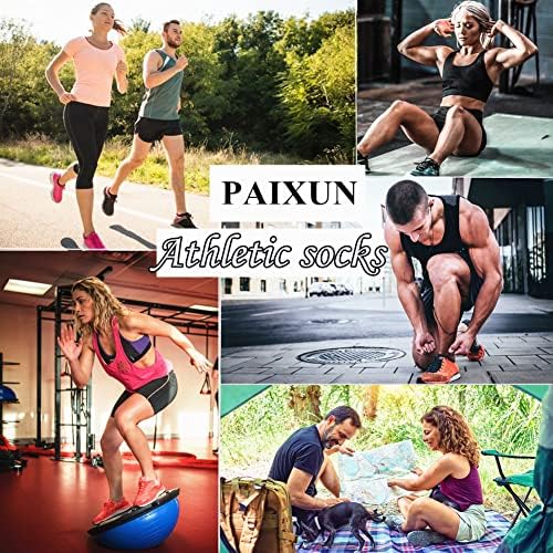 Meias Paixun para homens e mulheres sem show atlético Running tornozelo meias de compressão algodão treino de baixo corte meias
