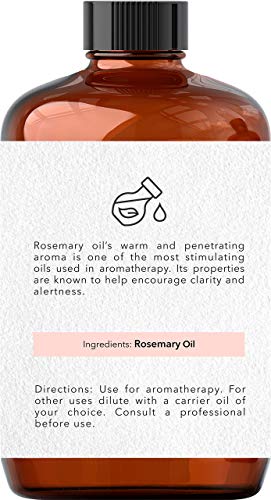 Brooklyn Botany Tea Tree Oil e Rosemary Conjunto de óleo essencial - puro e natural - 4 fl oz de grau essencial