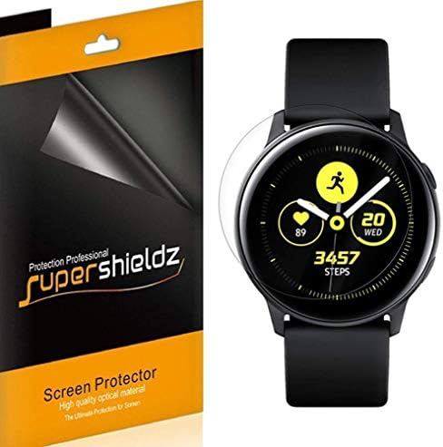 Supershieldz projetado para Samsung Galaxy Watch Active 2 e Galaxy Watch Screen Protector, Escudo Clear de alta definição