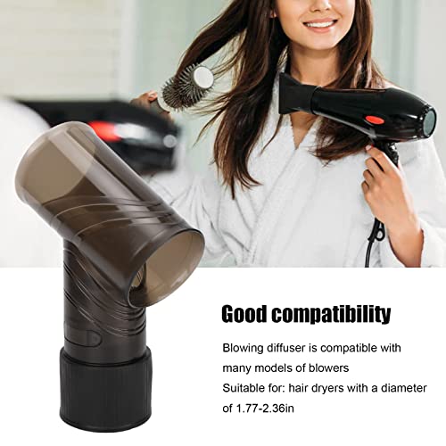 Difusor do secador de cabelo, grande diâmetro do soprador difusor Curly Compatível resistente ao calor Black Black Blower
