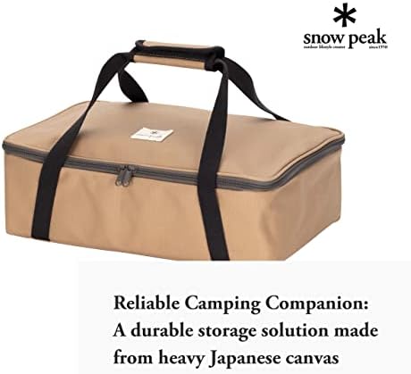 Snow Peak Utility Bag S Unidade - Soluções de armazenamento confiáveis ​​- Tela japonesa, 15 x 10,4 x 5 in