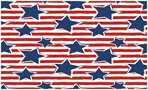 Titular da escova de dentes cerâmica de estrela lunarável, estrelas no Stripes USA Americana Tema Independence Celebration