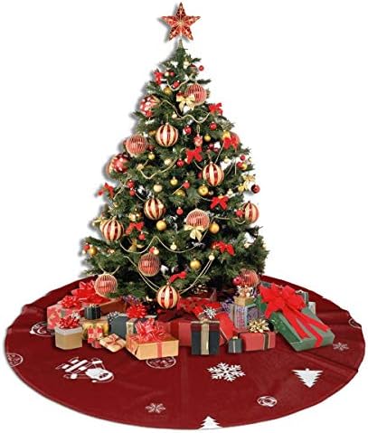 LVESHOP Feliz Natal decoração Salia de árvore de Natal Luxurro redondo redondo tapete externo Tapete rústico Decorações de férias