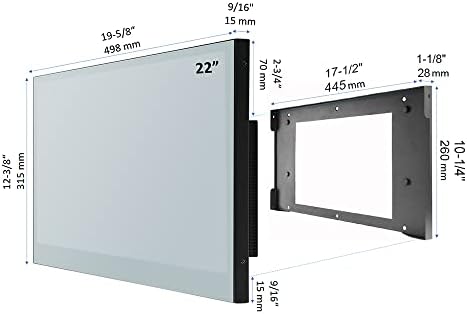 Soulaca 22 polegadas Smart Mirror TV Tela de banho à prova d'água Televisão Integrada da televisão Wi -Fi Bluetooth