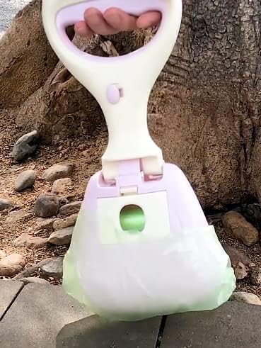 Ladumu Pet Waste Sposel com 10 cm de grande calibre com dispensador de bolsa, resíduos de cães sanitários ao ar livre pegam contêiner