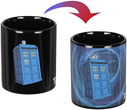 Sete vezes seis Doctor Who TARDIS Vortex Calor Reativo Mudança de Chá Concela Concela