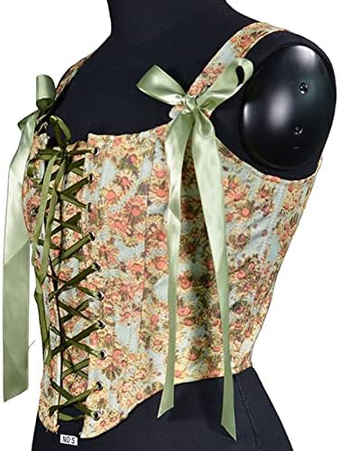 Espartilho para mulheres renda sexy up impressão floral bustier bustier vintage tanp top coresets Cosplay party clubwear shapewear