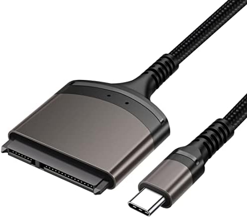 Chenyang Cy 2.5 SATA para cabo C USB, Cabo do adaptador USB tipo C para SATA 22pin para driver de disco rígido de 2,5 SSD 5Gbps