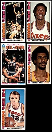 1976-77 Topps Philadelphia 76ers Team Set Philadelphia 76ers NM+ 76ers