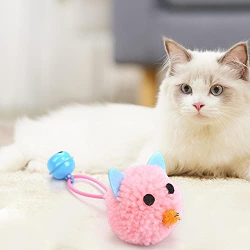 BAOBLAZE INTERACIONACIONACIONACIONAÇÃO Toy Funny Cat Toys Kitty Kitten Plush Cat Toy para pegar o exercício de perseguição