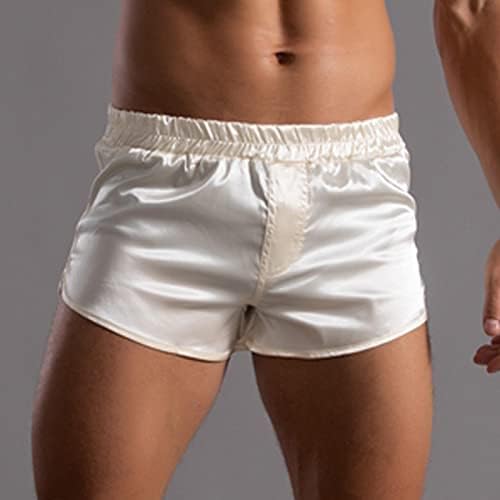 Mens boxers roupas íntimas masculino calça de cor sólida elástica banda elástica solta seca rápida esportes exprestos de homens expressos