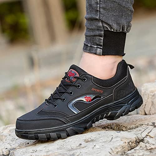 Sapatos de caminhada à prova d'água masculinos de Waserce Non Slip Outdoor baixo