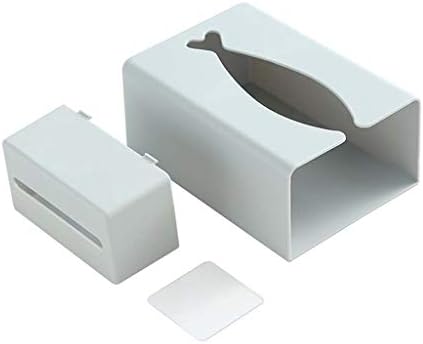 RAHYMA WEIPING - Caixa de lenço de papel de caixa montada na parede Caixa de armazenamento de papel de armazenamento de lixo de lixo caixa de tecidos Cinza cinza