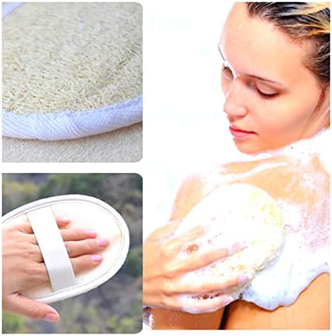Espão natural de esponja natural esfoliante lavadora corporal feita com ecologicamente corretos e biodegradáveis ​​adequados