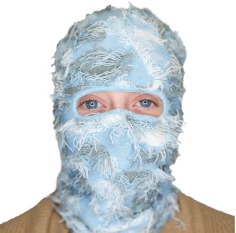 Fuzzy Shiesty Balaclava Knited Knited Face Ski Máscara de pescoço à prova de vento inverno para homens e mulheres, inspirado
