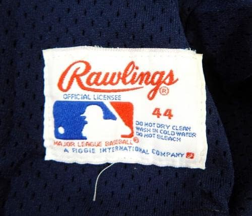 Final dos anos 80 no início dos anos 90 Houston Astros 4 Game usou a Marinha Jersey BP 44 459 - Jerseys MLB usada para o jogo