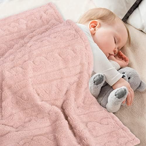 Cobertor de bebê Homritar para meninos ou meninas 3D cobertor fuzzy e um cobertor de bebê de waffle algodão