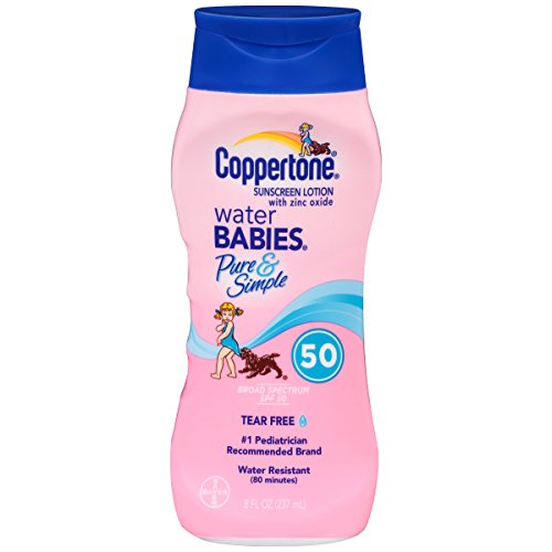 Bebês de água de coppertona pura e simples spf 50, 8oz