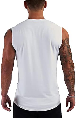 Huimingda Men Tank Tops V Camiseta Muscle Muscle Muscle para ginástica treino de corrida de fitness