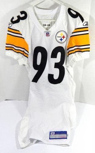 2004 Pittsburgh Steelers Rodney Bailey 93 Jogo emitiu White Jersey 44 DP48935 - Jerseys de Jerseys usados ​​na NFL não