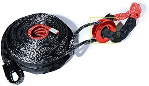 Yomtovm Winch Snatch Recuperação anel de 41.000 libras para ATV UTV SUV Truck Towing Recovery