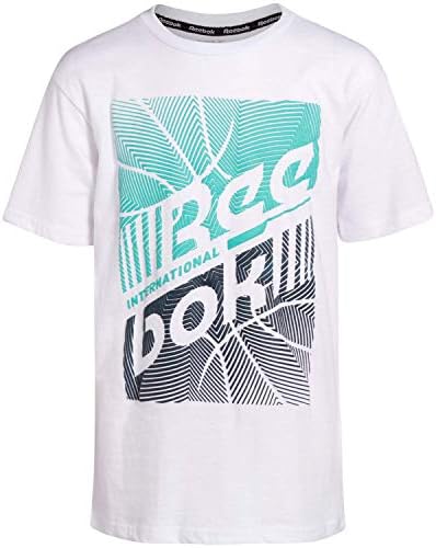 T-shirt atlética dos garotos da Reebok-2 pacote de pacote ativo de desempenho esportivo