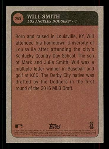 2021 Topps Heritage 269 Will Smith Boyhood Photos Los Angeles Dodgers MLB Baseball Trading Card