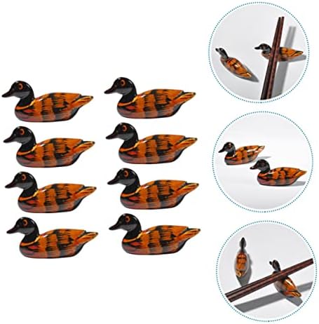 Yardwe 8pcs pauzinhos de pato descanso de metal pica