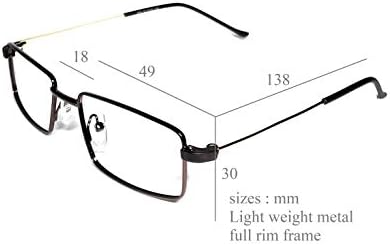 Amar Lifestyle Reading Glasses Progressive +3.00 Brown Metal 49 mm Peso leve unisex_alacfrpr2861