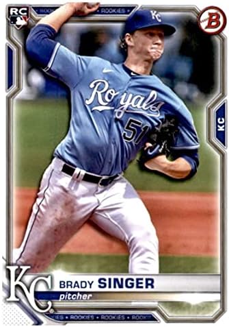 2021 Bowman 29 Brady Singer RC Rookie Kansas City Royals MLB Baseball Trading Card