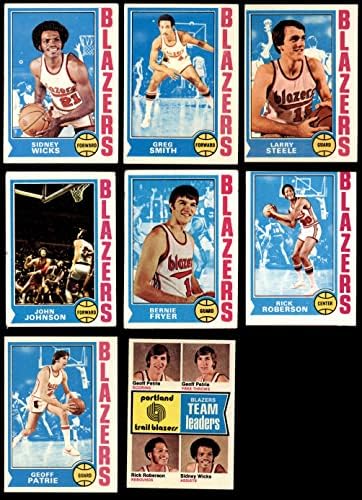 1974-75 Topps Portland Trail Blazers Set Settland Trail Blazers VG Trail Blazers