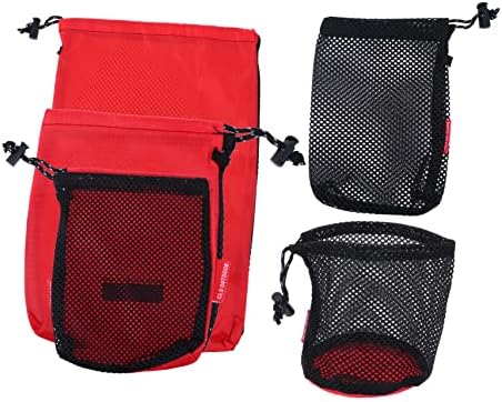 Bolsa de malha de viagem de viagens clipela bolsas organizadoras com zíper bolsas de armazenamento saco de armazenamento de