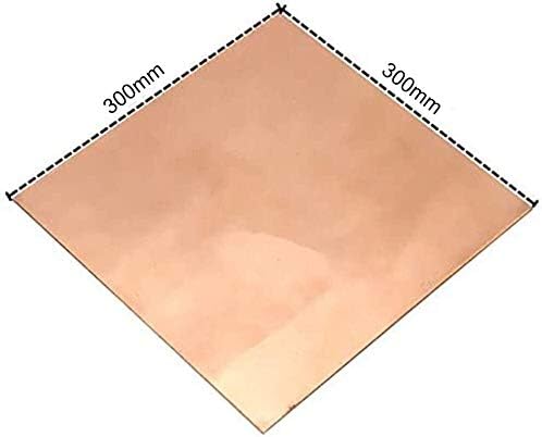 Folha de cobre de folha de cobre de metal com folha de metal de cobre, tornando adequado para solda e braz 300mm x 300